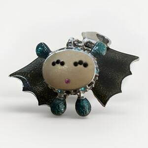 Retired Swarovski Bat Charm Halloween Cuteness Lobster Clasp (charm Only)
